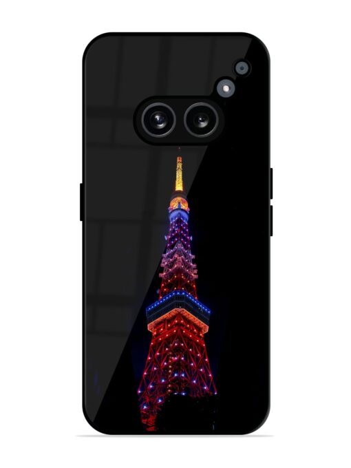 Eiffel Tower Night View Glossy Metal Phone Cover for Nothing Phone 2A