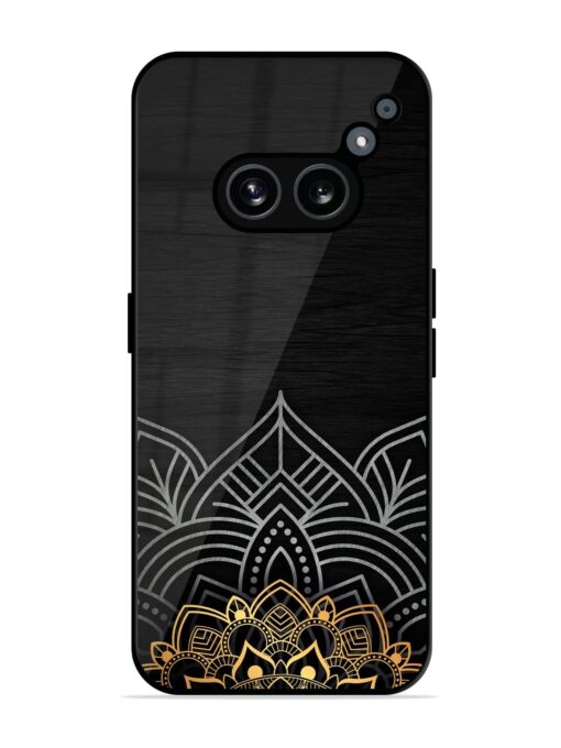 Decorative Golden Pattern Glossy Metal Phone Cover for Nothing Phone 2A Zapvi