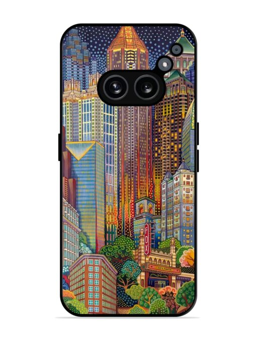 Cityscapes Art Glossy Metal Phone Cover for Nothing Phone 2A