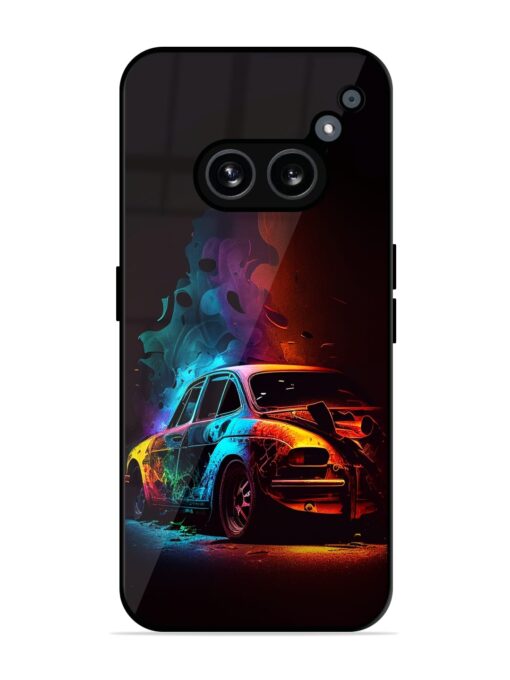 High Classic Car Art Glossy Metal Phone Cover for Nothing Phone 2A