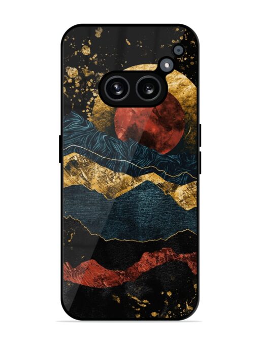 Gold Painting View Glossy Metal Phone Cover for Nothing Phone 2A