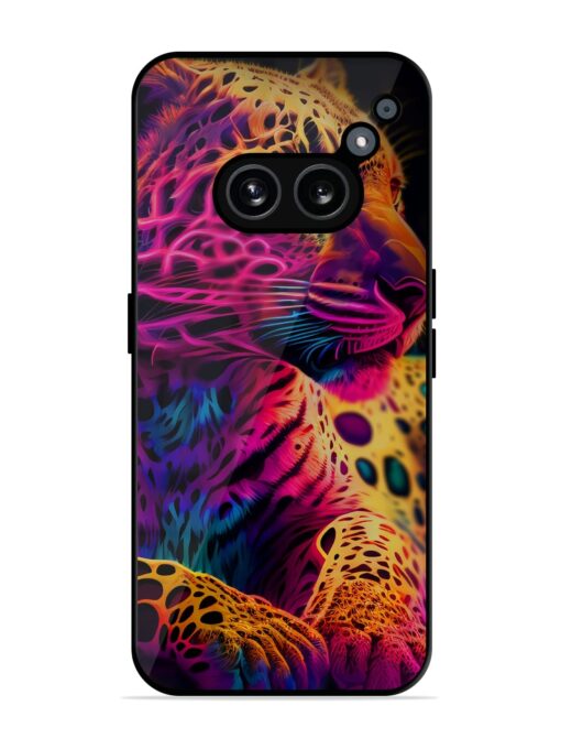 Leopard Art Glossy Metal Phone Cover for Nothing Phone 2A