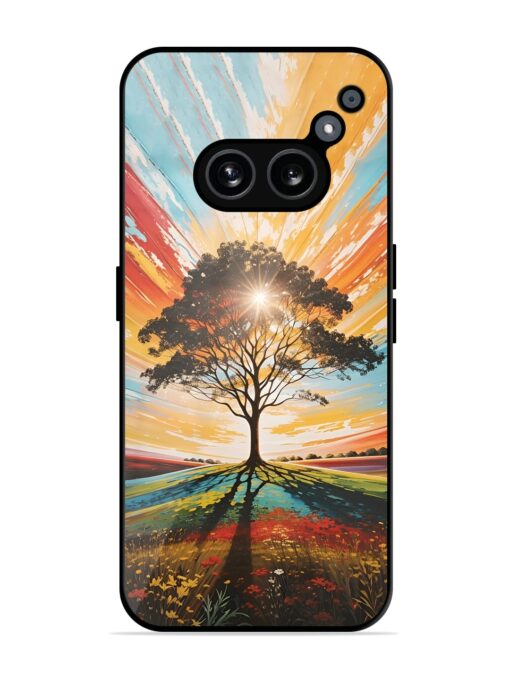 Abstract Tree Colorful Art Glossy Metal Phone Cover for Nothing Phone 2A