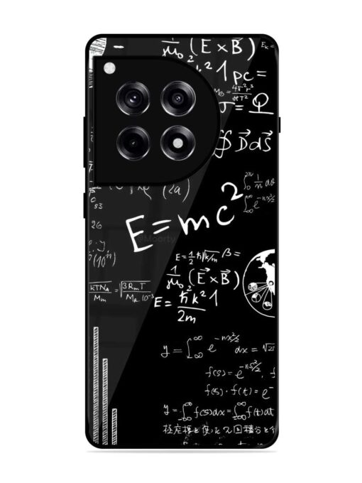 E=Mc2 Mass?Energy Equivalence Glossy Metal Phone Cover for Oneplus 12R (5G)