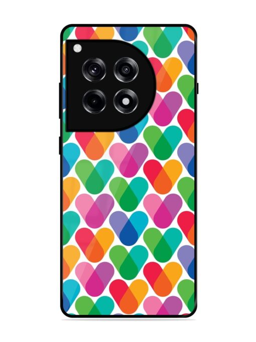 Overlapping Colors Colorful Glossy Metal TPU Phone Cover for Oneplus 12R (5G) Zapvi