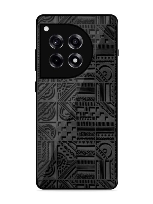 Seamless Pattern Glossy Metal Phone Cover for Oneplus 12R (5G) Zapvi