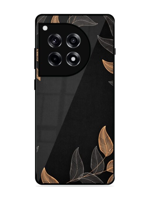 Foliage Art Glossy Metal Phone Cover for Oneplus 12R (5G) Zapvi