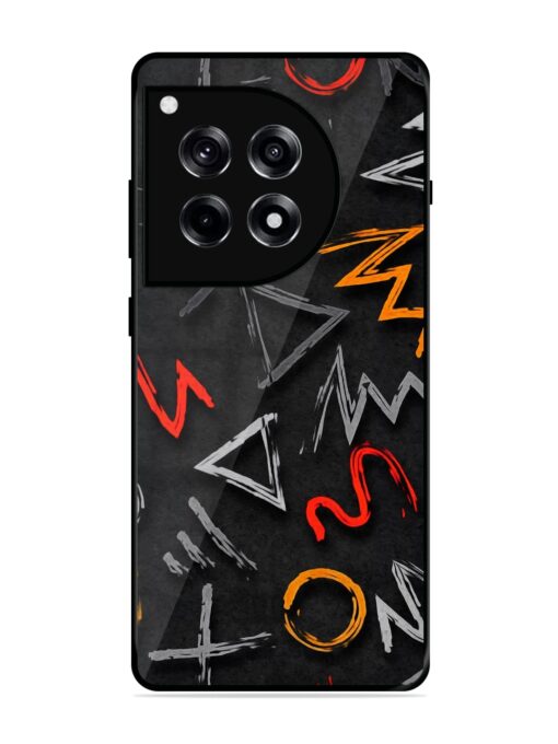 Grungy Graffiti Glossy Metal Phone Cover for Oneplus 12R (5G)