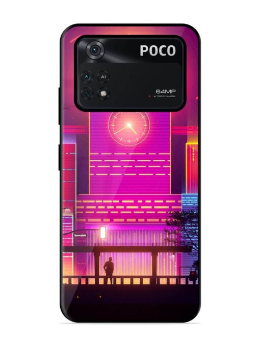 Clock Tower Glossy Metal TPU Phone Cover for Poco M4 Pro (4G) Zapvi