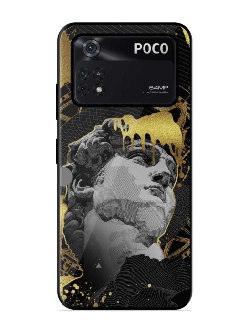 Roman Face Glossy Metal Phone Cover for Poco M4 Pro (4G) Zapvi