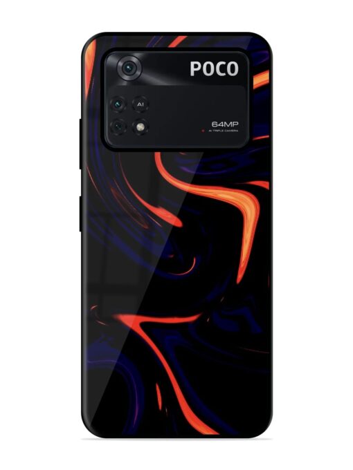 Super Amoled Glossy Metal Phone Cover for Poco M4 Pro (4G) Zapvi