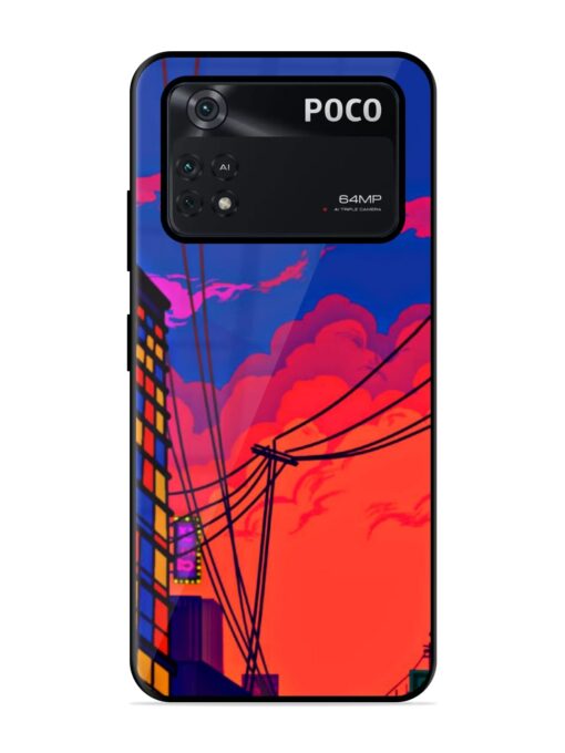 Sky At Morning Glossy Metal Phone Cover for Poco M4 Pro (4G) Zapvi