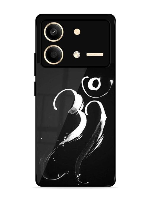 Om Logo Glossy Metal Phone Cover for Poco X6 Neo (5G)