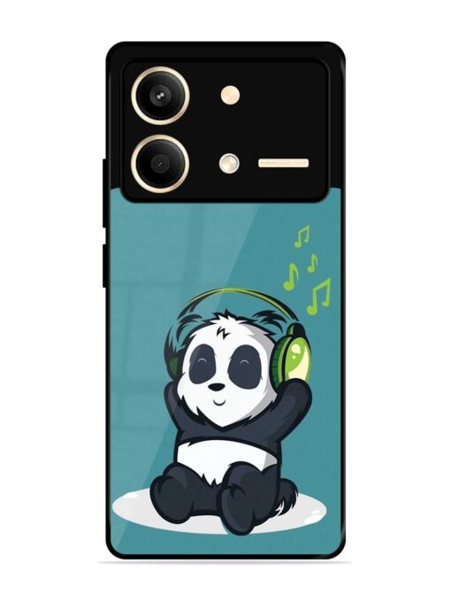 Music Panda Glossy Metal Phone Cover for Poco X6 Neo (5G)