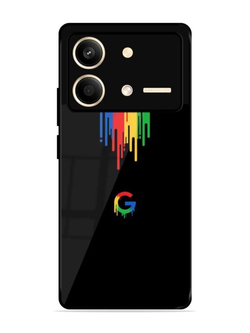 Google Logo Glossy Metal Phone Cover for Poco X6 Neo (5G)