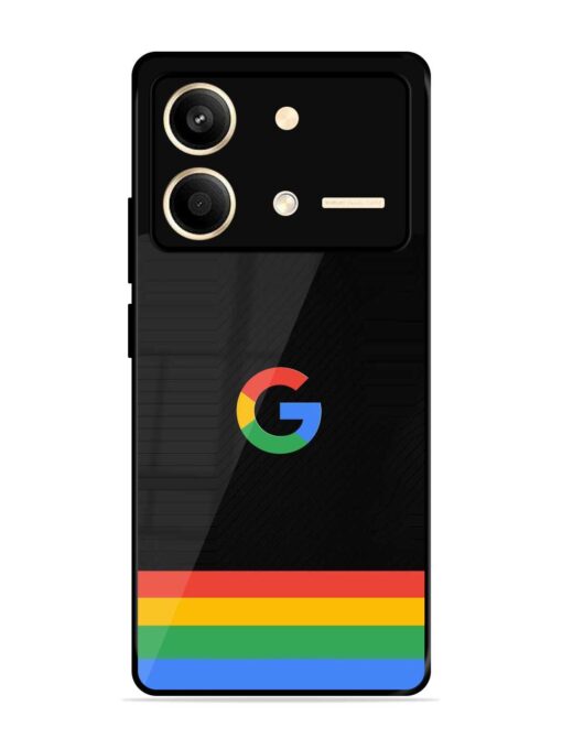 Google Logo Art Glossy Metal Phone Cover for Poco X6 Neo (5G)