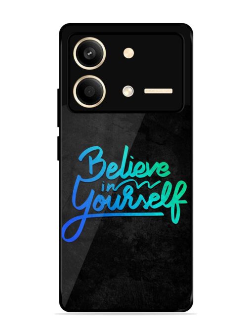 Believe In Yourself Glossy Metal Phone Cover for Poco X6 Neo (5G)