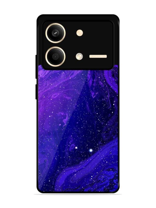 Galaxy Acrylic Abstract Art Glossy Metal Phone Cover for Poco X6 Neo (5G)