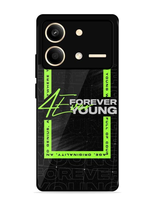 Forever Young Glossy Metal Phone Cover for Poco X6 Neo (5G)