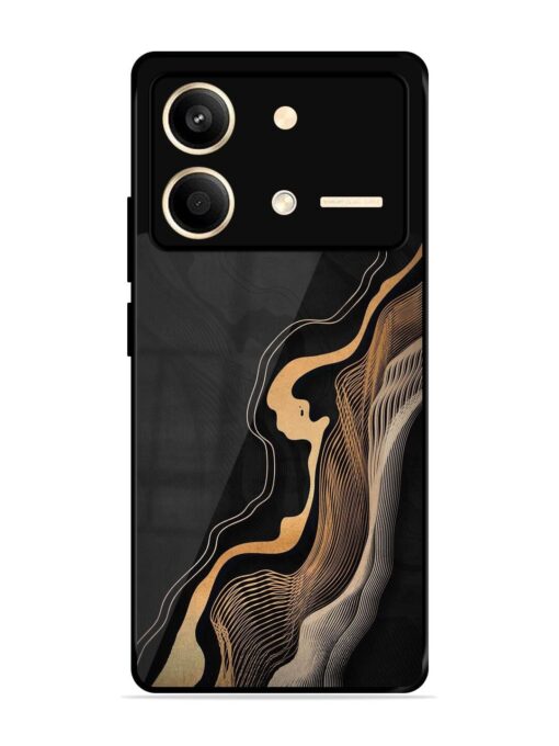 Abstract Art Glossy Metal TPU Phone Cover for Poco X6 Neo (5G) Zapvi