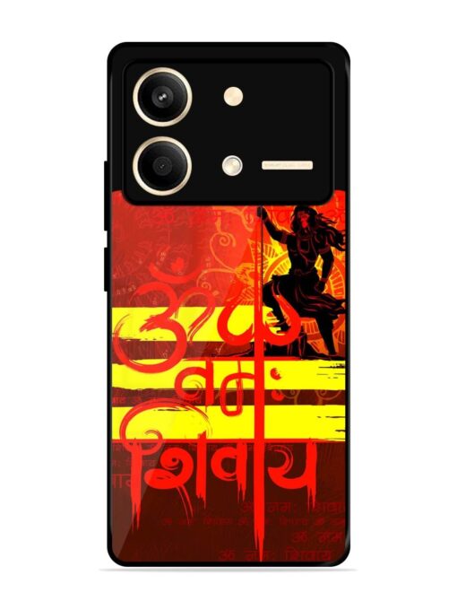 Illustration Lord Shiva Glossy Metal TPU Phone Cover for Poco X6 Neo (5G)