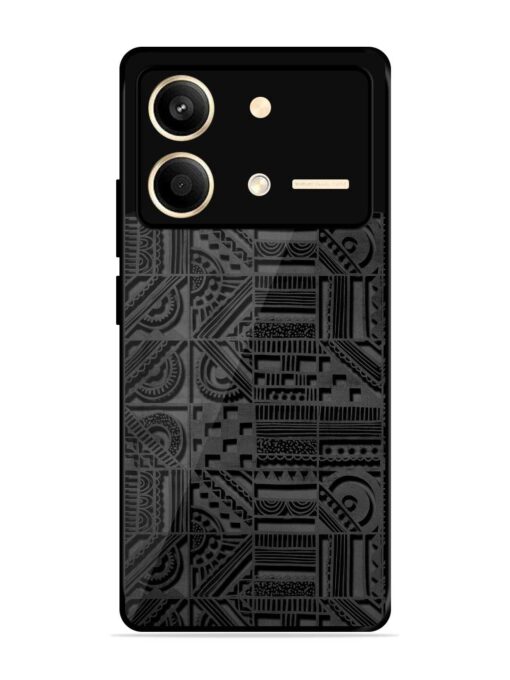 Seamless Pattern Glossy Metal Phone Cover for Poco X6 Neo (5G)