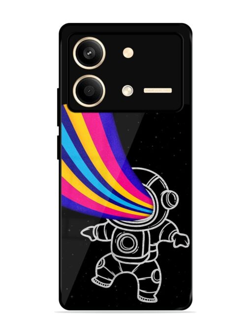 Astronaut Glossy Metal TPU Phone Cover for Poco X6 Neo (5G) Zapvi