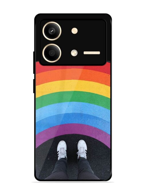 Legs Rainbow Glossy Metal TPU Phone Cover for Poco X6 Neo (5G) Zapvi