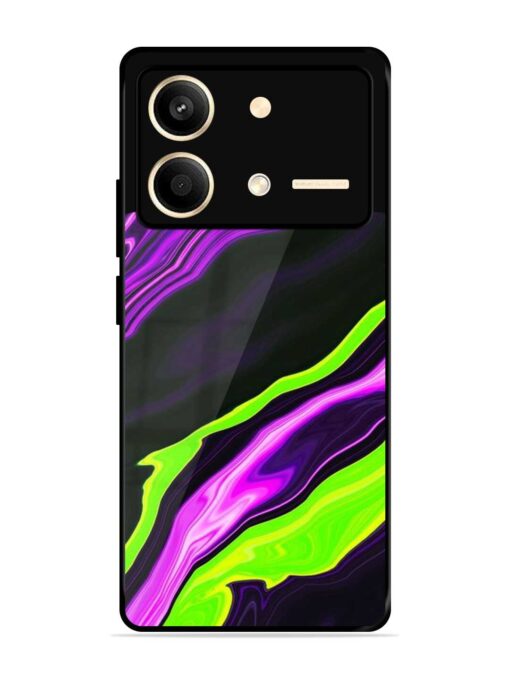 Bright Fluid Violet Glossy Metal Phone Cover for Poco X6 Neo (5G)