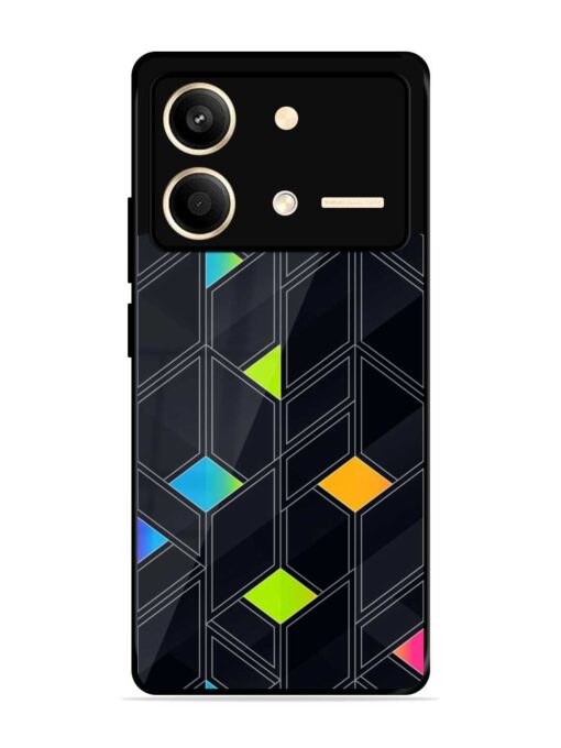 Abstract Mosaic Seamless Glossy Metal Phone Cover for Poco X6 Neo (5G)