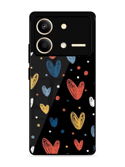 Happy Valentines Day Glossy Metal TPU Phone Cover for Poco X6 Neo (5G)