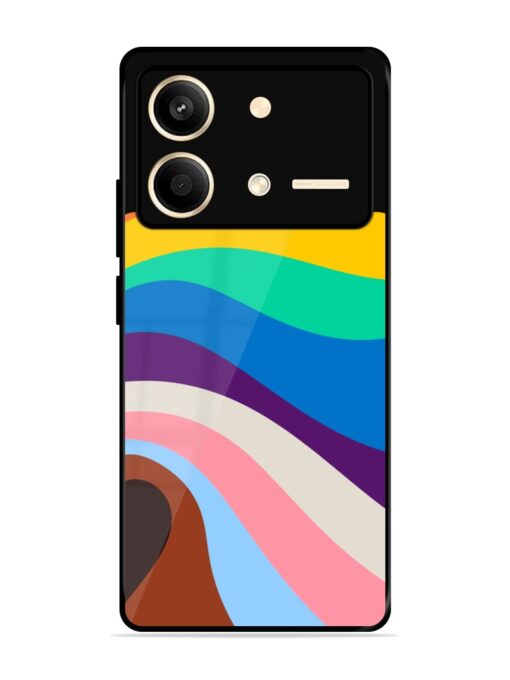 Minimal Pride Art Glossy Metal Phone Cover for Poco X6 Neo (5G) Zapvi