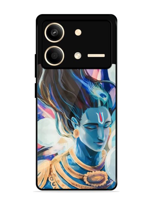 Bhagwan Sri Krishna Glossy Metal Phone Cover for Poco X6 Neo (5G)