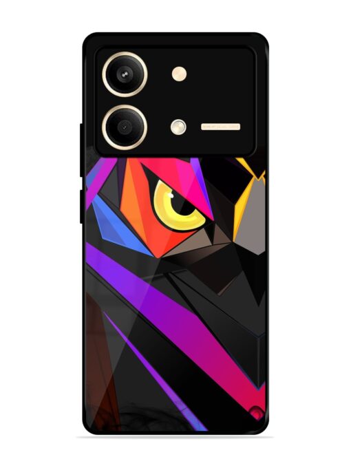 Wpap Owl Glossy Metal Phone Cover for Poco X6 Neo (5G) Zapvi