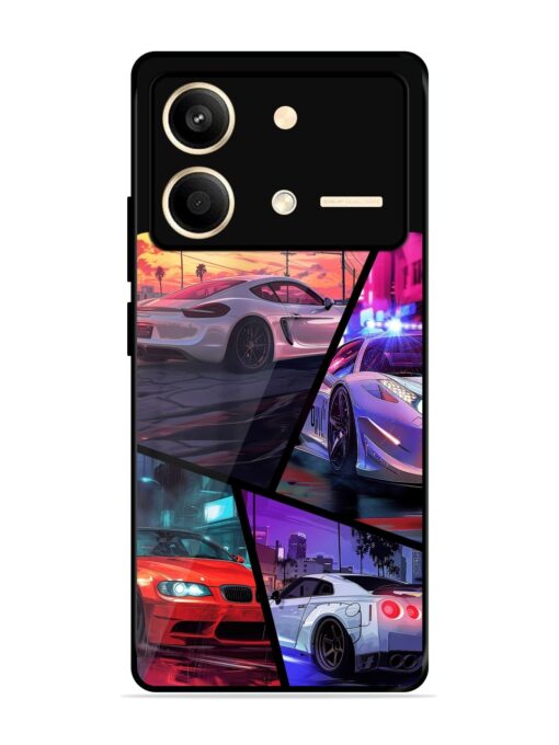 Ride In Pixels Glossy Metal Phone Cover for Poco X6 Neo (5G) Zapvi