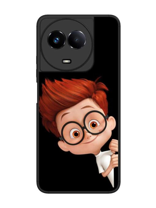 Smart Boy Cartoon Glossy Metal Phone Cover for Realme 11 (5G)