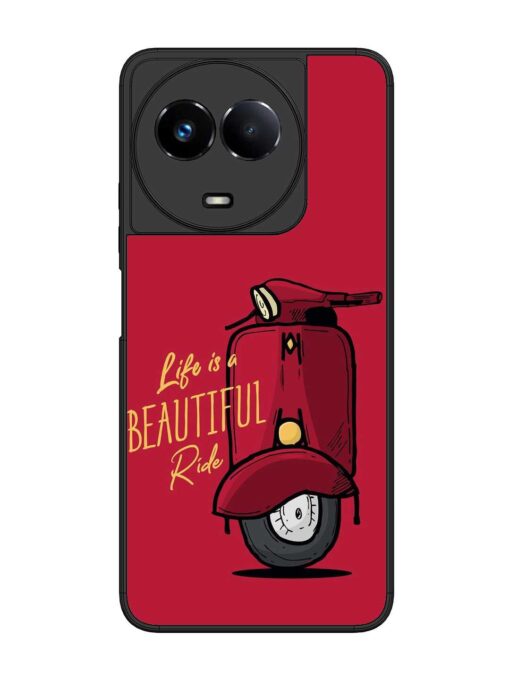 Life Is Beautiful Rides Glossy Metal Phone Cover for Realme 11 (5G)