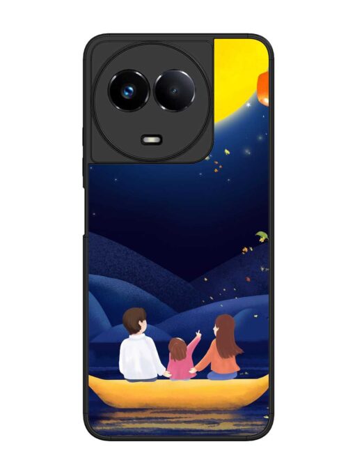 Happy Family And Beautiful View Glossy Metal Phone Cover for Realme 11 (5G)