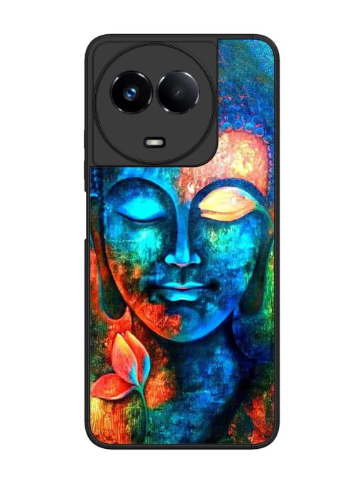 Buddha Painting Glossy Metal Phone Cover for Realme 11 (5G)