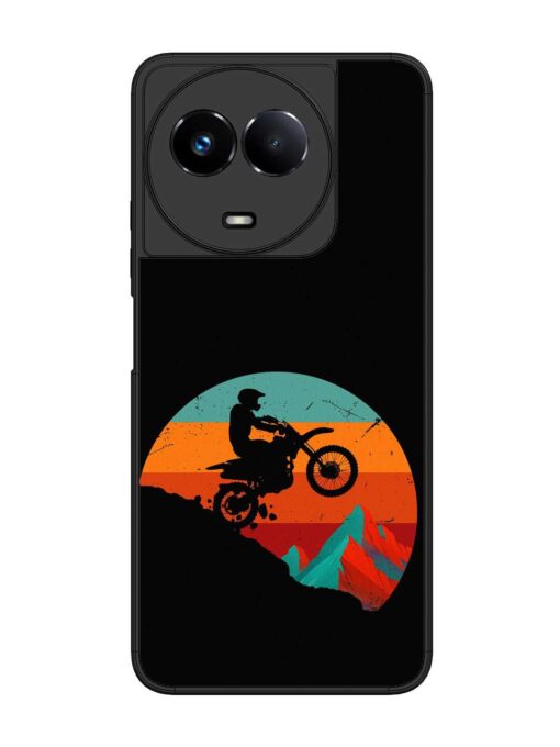 Mountain Bike Glossy Metal Phone Cover for Realme 11 (5G)