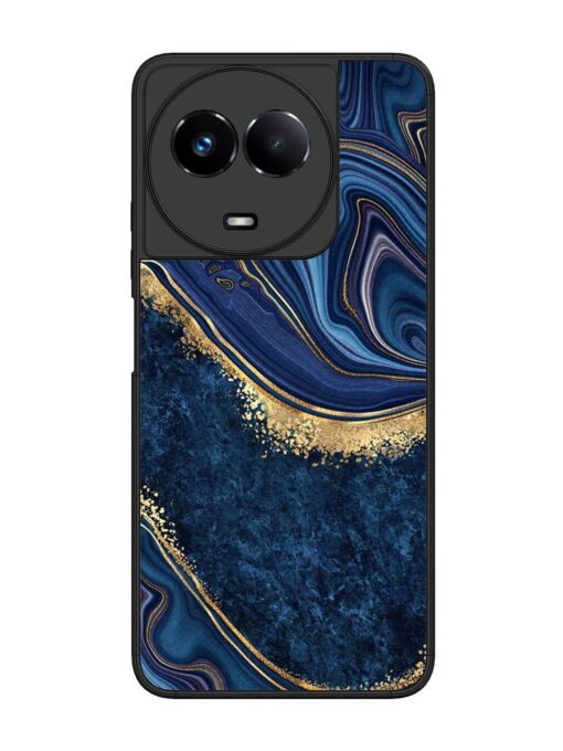 Abstract Background Blue Glossy Metal TPU Phone Cover for Realme 11 (5G) Zapvi