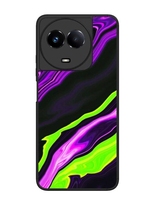 Bright Fluid Violet Glossy Metal Phone Cover for Realme 11 (5G)