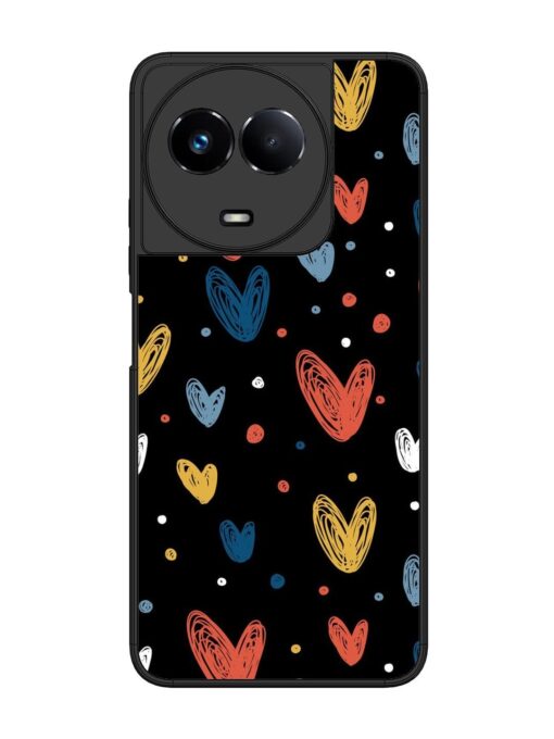 Happy Valentines Day Glossy Metal TPU Phone Cover for Realme 11 (5G)