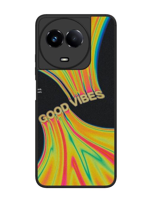 Good Vibes Glossy Metal Phone Cover for Realme 11 (5G)