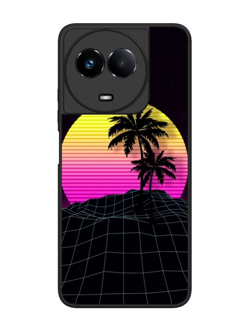 Coconut Vector Glossy Metal Phone Cover for Realme 11 (5G)