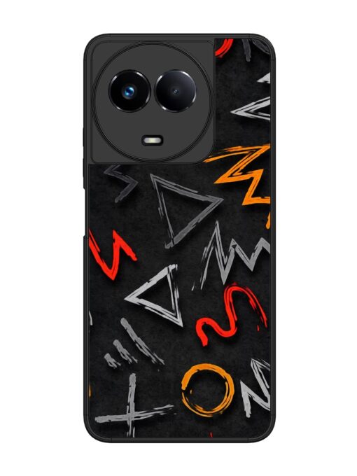 Grungy Graffiti Glossy Metal Phone Cover for Realme 11 (5G)