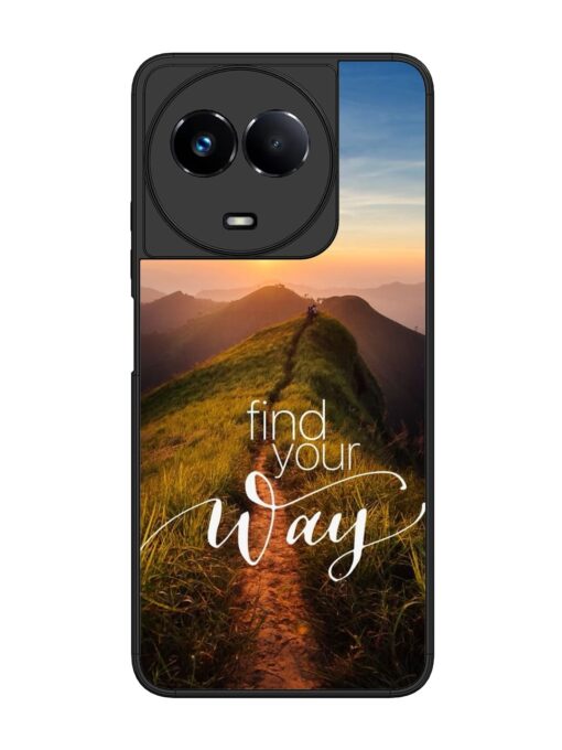 Find Your Way Glossy Metal Phone Cover for Realme 11 (5G)