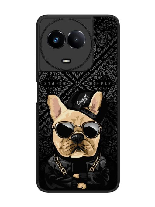 Gangsta Cool Sunmetales Dog Glossy Metal Phone Cover for Realme 11 (5G) Zapvi