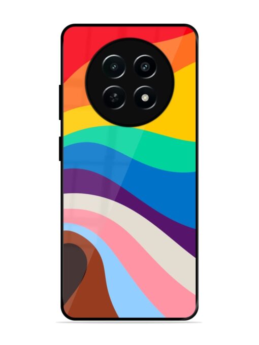 Minimal Pride Art Glossy Metal Phone Cover for Realme 12 (5G) Zapvi