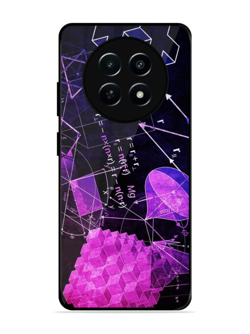 Math Physics Formula Art Glossy Metal Phone Cover for Realme 12 (5G)